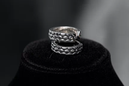 Silver Twilight Loop Hoops For Women