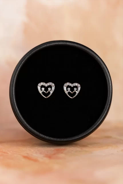Happy Heart Studs