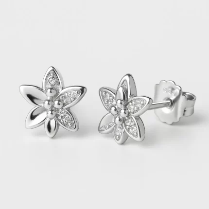 Silver Solid Star For Women