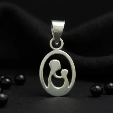 Silver Mumma's Love Pendant For Women