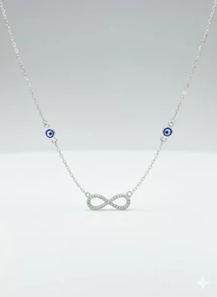 Silver 925 Infinity Eye Necklace