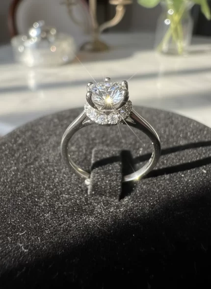 Silver Timeless Grace Solitaire Ring
